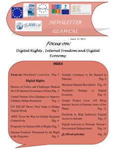Newsletter gLAWcal - Issue 21, 2014 - Index