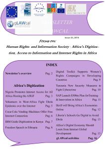 Newsletter gLAWcal - Issue 23, 2014 - Index
